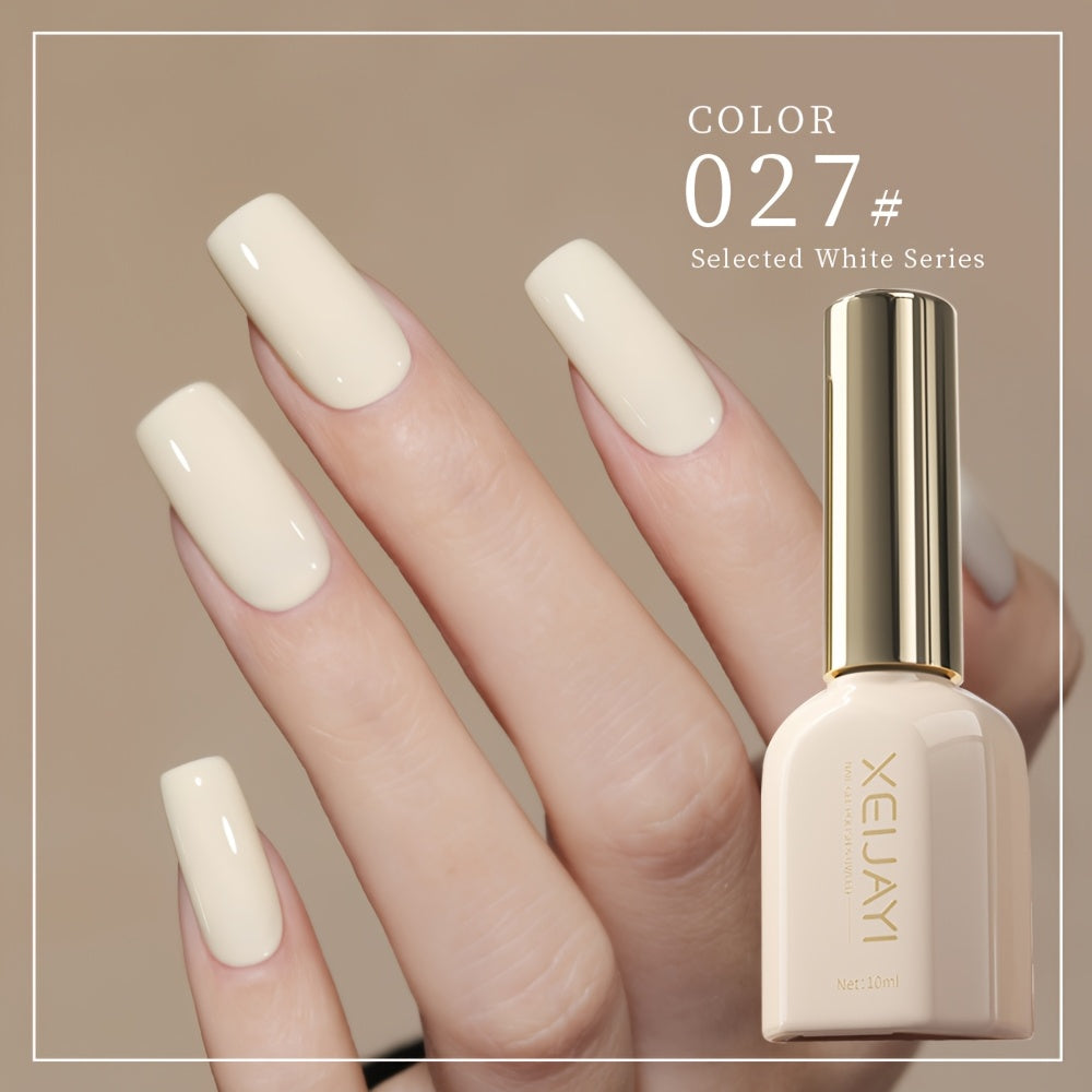 Women's Nail Polish Gel Set 8 Colors White Nude Long-lasting Durable