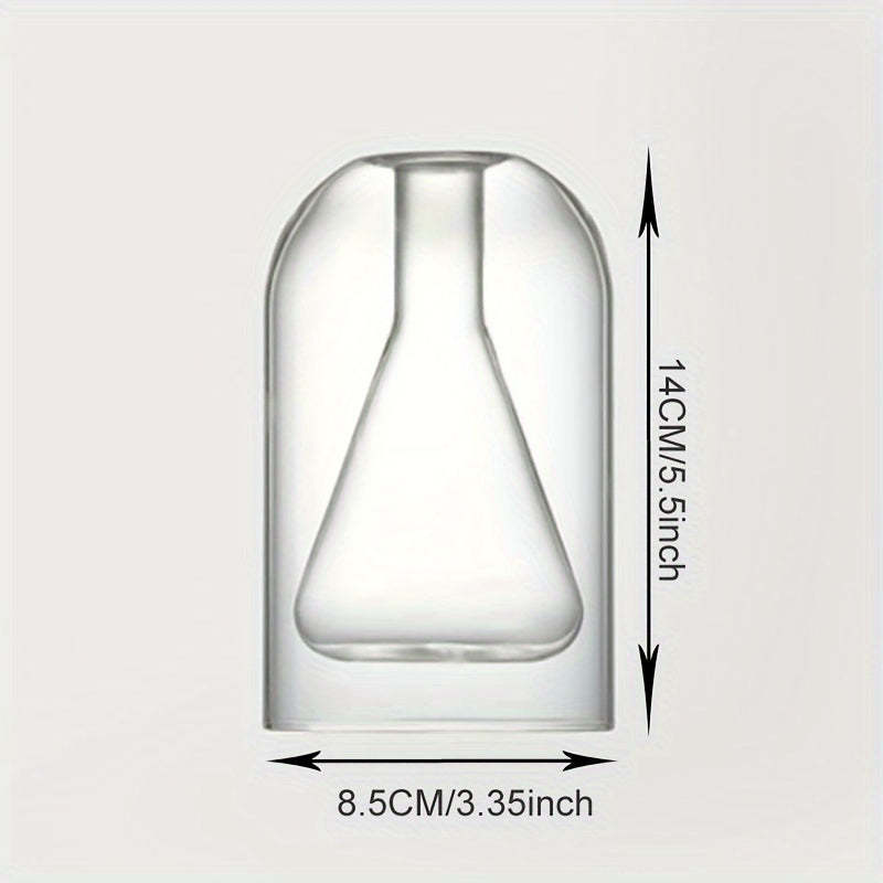 Glass Aromatherapy Diffuser Bottle with Geometric Design and Long-Lasting Fragrance