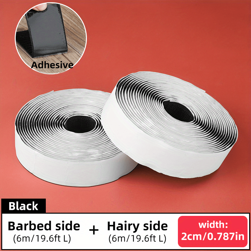 6 Meter Adhesive Magnetic Tape for Screen Windows and Doors with Hair and Thorn Sides