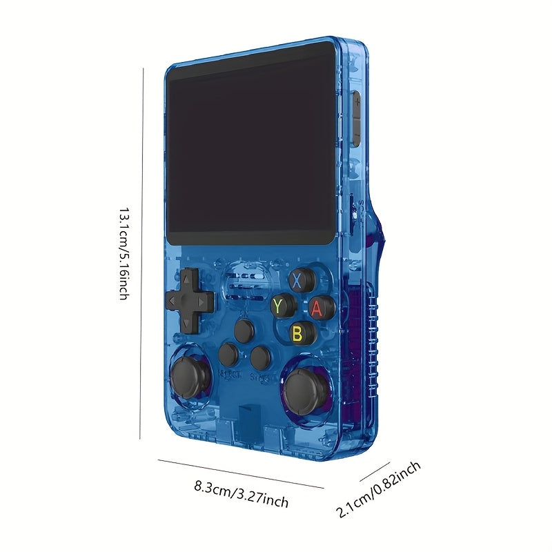 consola de juegos portátil vintage con pantalla de 8,89 cm, gamepad retro, carga USB