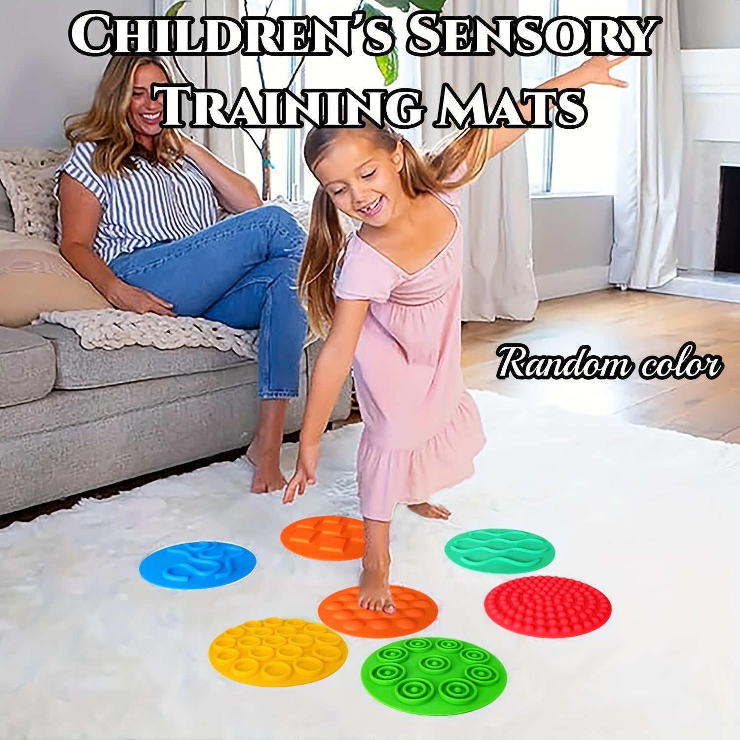 Waterproof Silicone Floor Mat for Children Autism Sensory Play and Learning