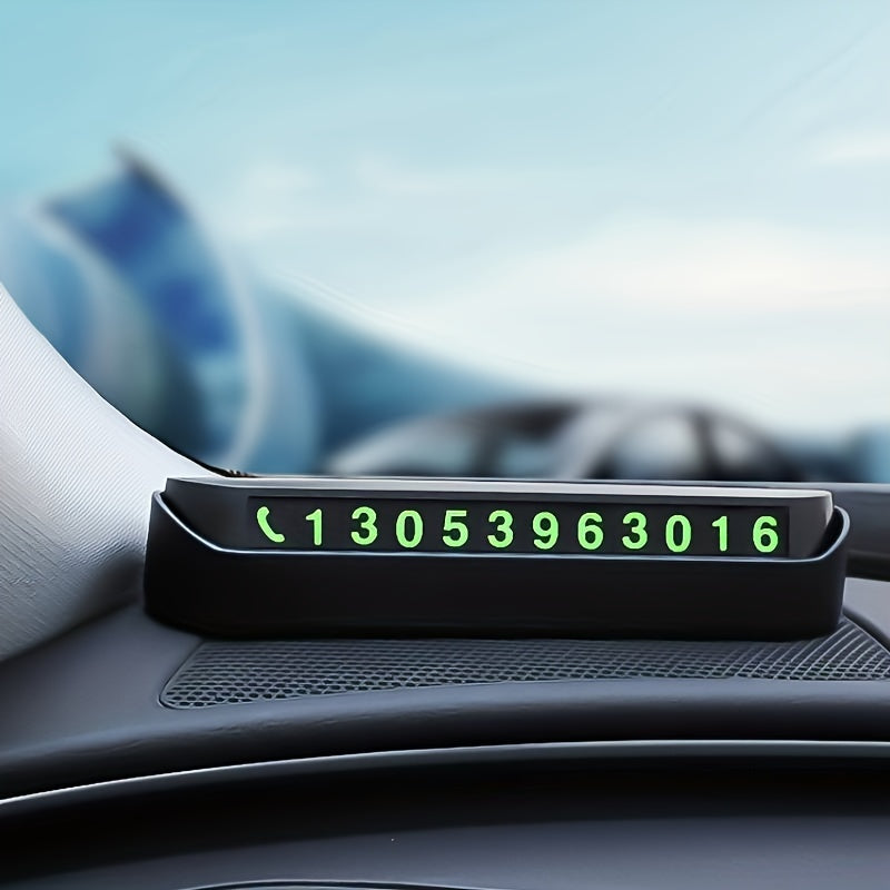Temporary Car Parking Number Plate Digital Decoration ABS Material