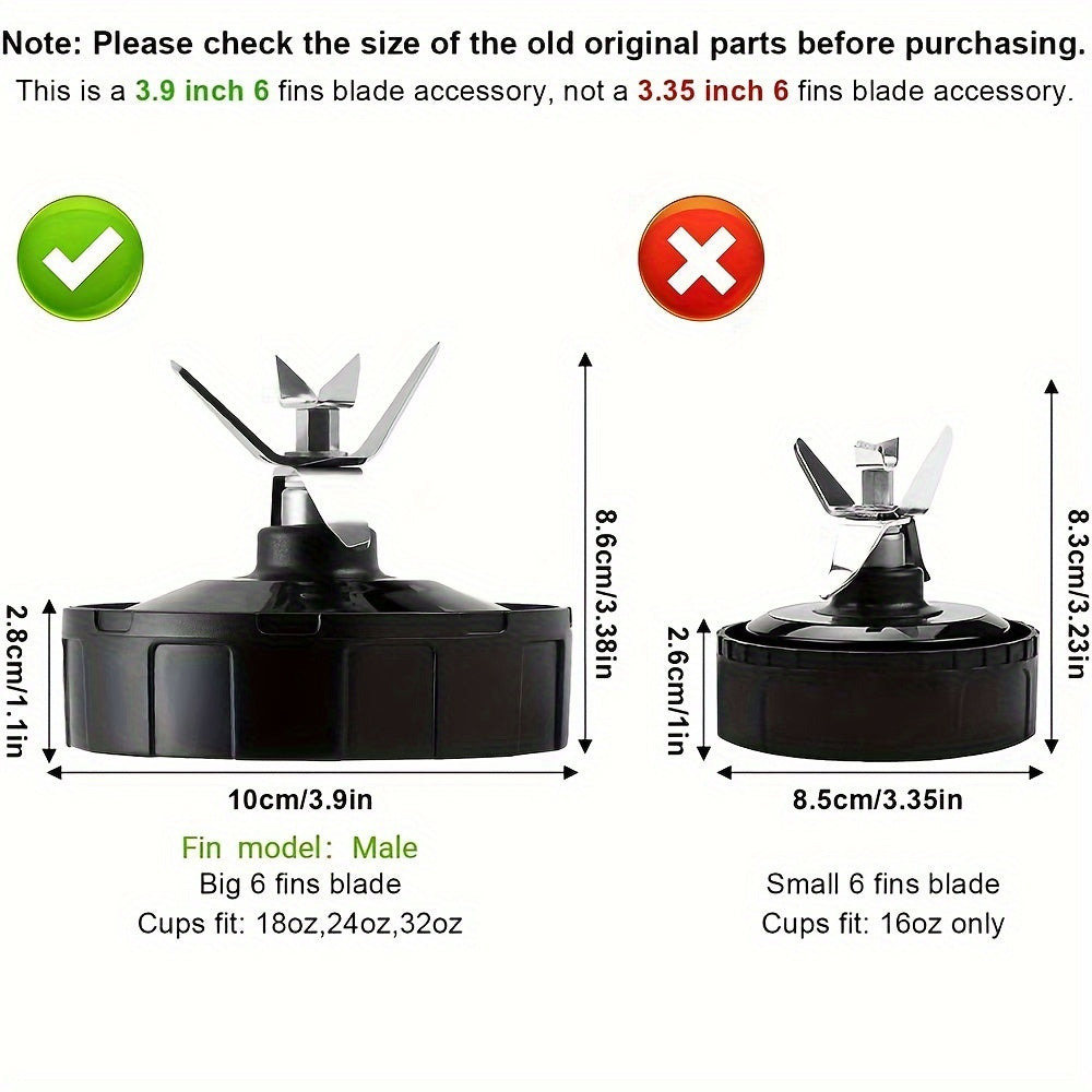 6-Blade Mixer Knife Holder for Auto IQ Blenders Kitchen Gadget