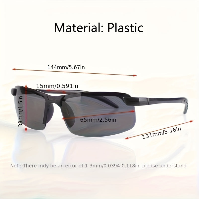 Tashqi sportlar va kechki haydash uchun tungi ko'rish ko'zoynaklari, 1, 2 yoki 4 ta to'plamlarda mavjud, erkaklar va ayollar uchun. Zamonaviy yarim ramkasiz dizayn.