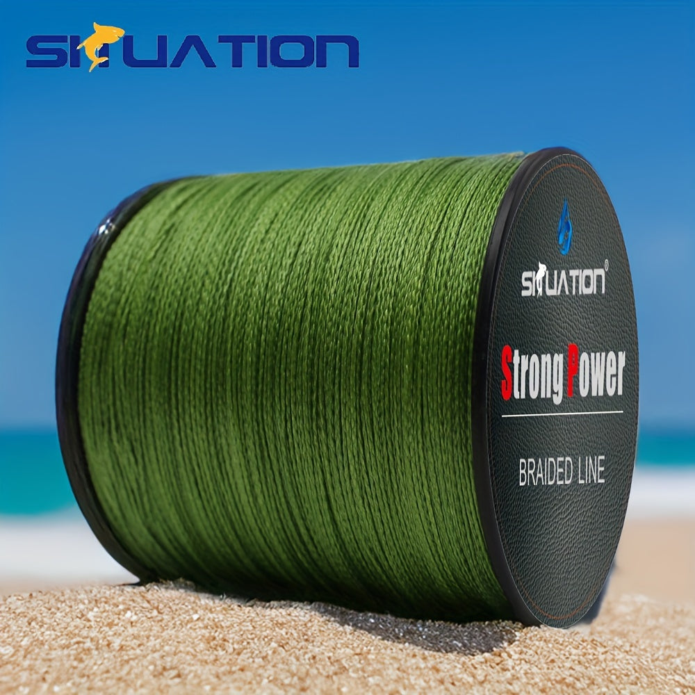 Ultra-Durable 499.87m PE Braided Fishing Line 4-Strand Anti-Abrasion Long Cast