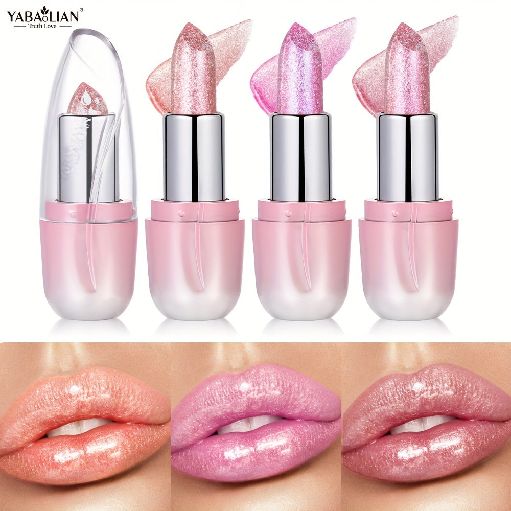 Women's 6-Color Shimmer Lipstick Set Waterproof Long-Lasting Bright Colors