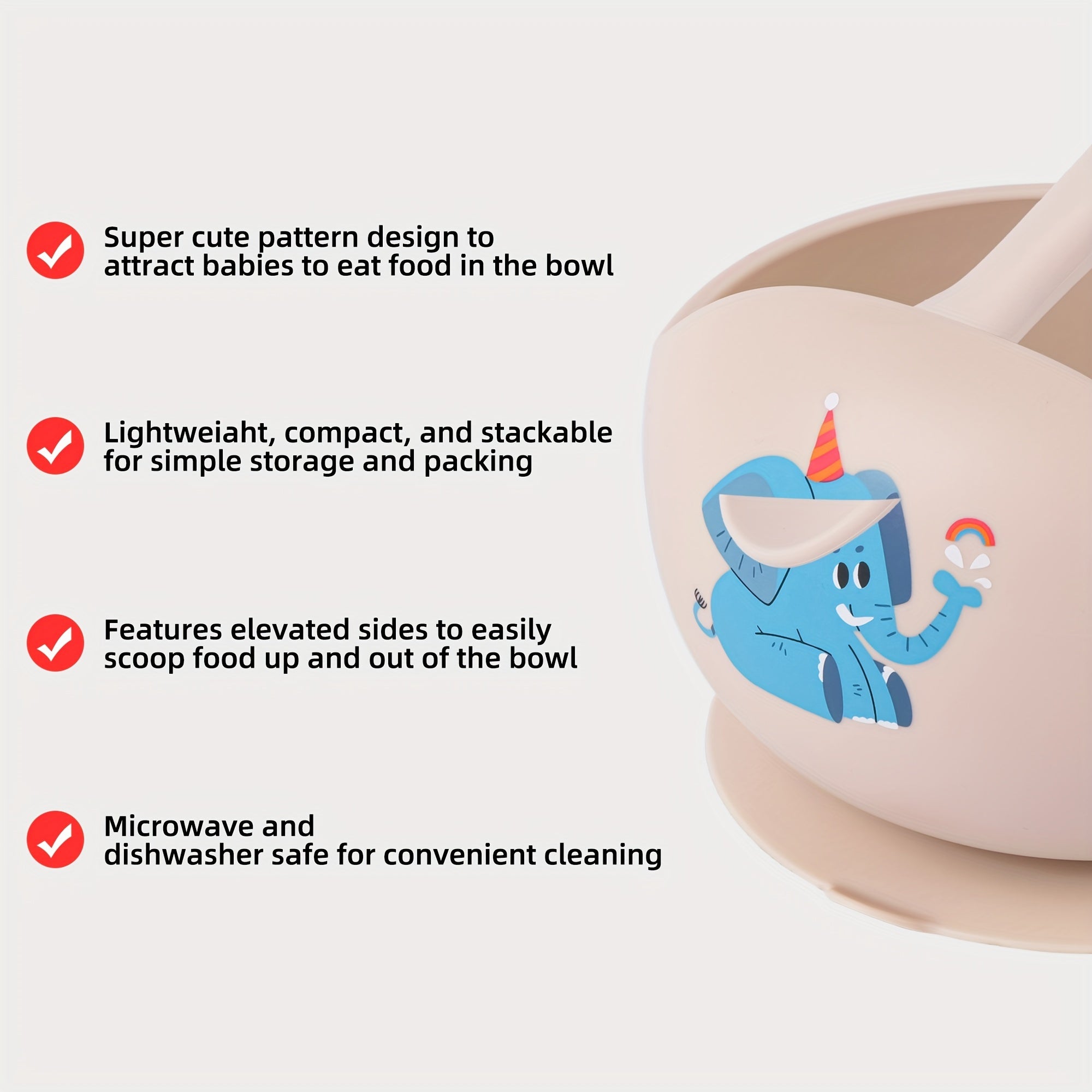 Set de alimentación para bebé personalizado, cuenco y cuchara de silicona, utensilios de autoalimentación libres de BPA