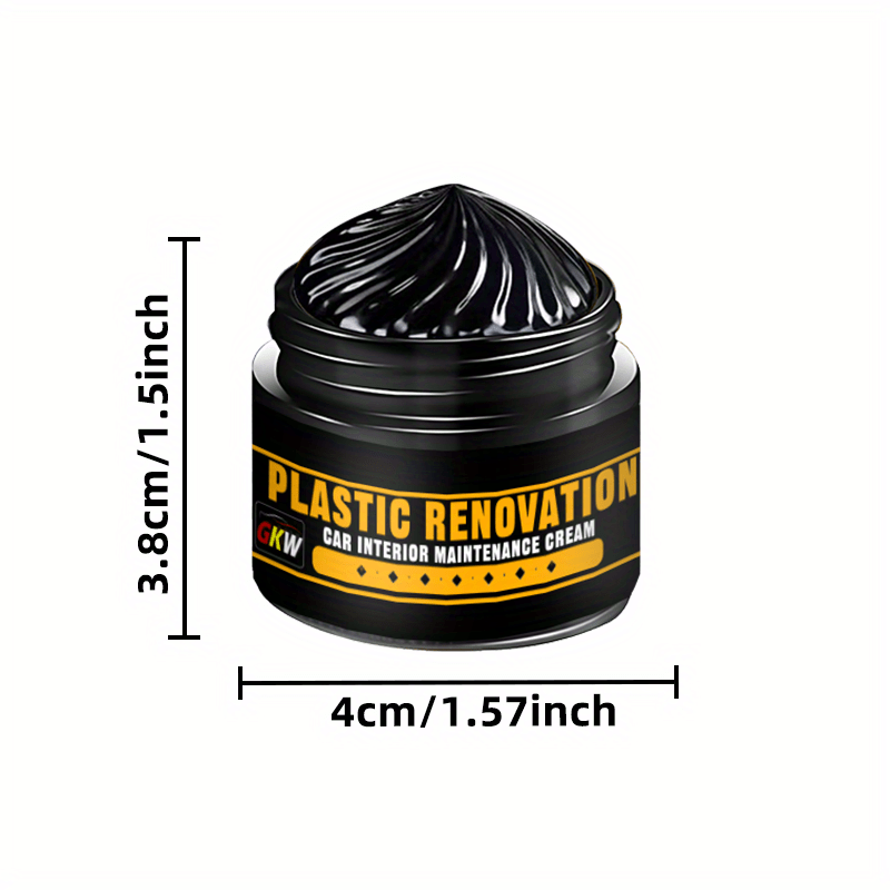 Pulidor de reparación de plástico, caucho y negro para neumáticos y espejos de parachoques de coche