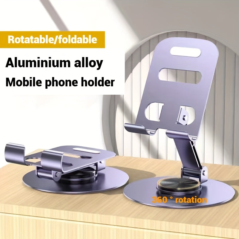 Круглосуточная металлическая подставка для телефона с вращением на 360 градусов и высокой грузоподъемностью для смартфонов и планшетов