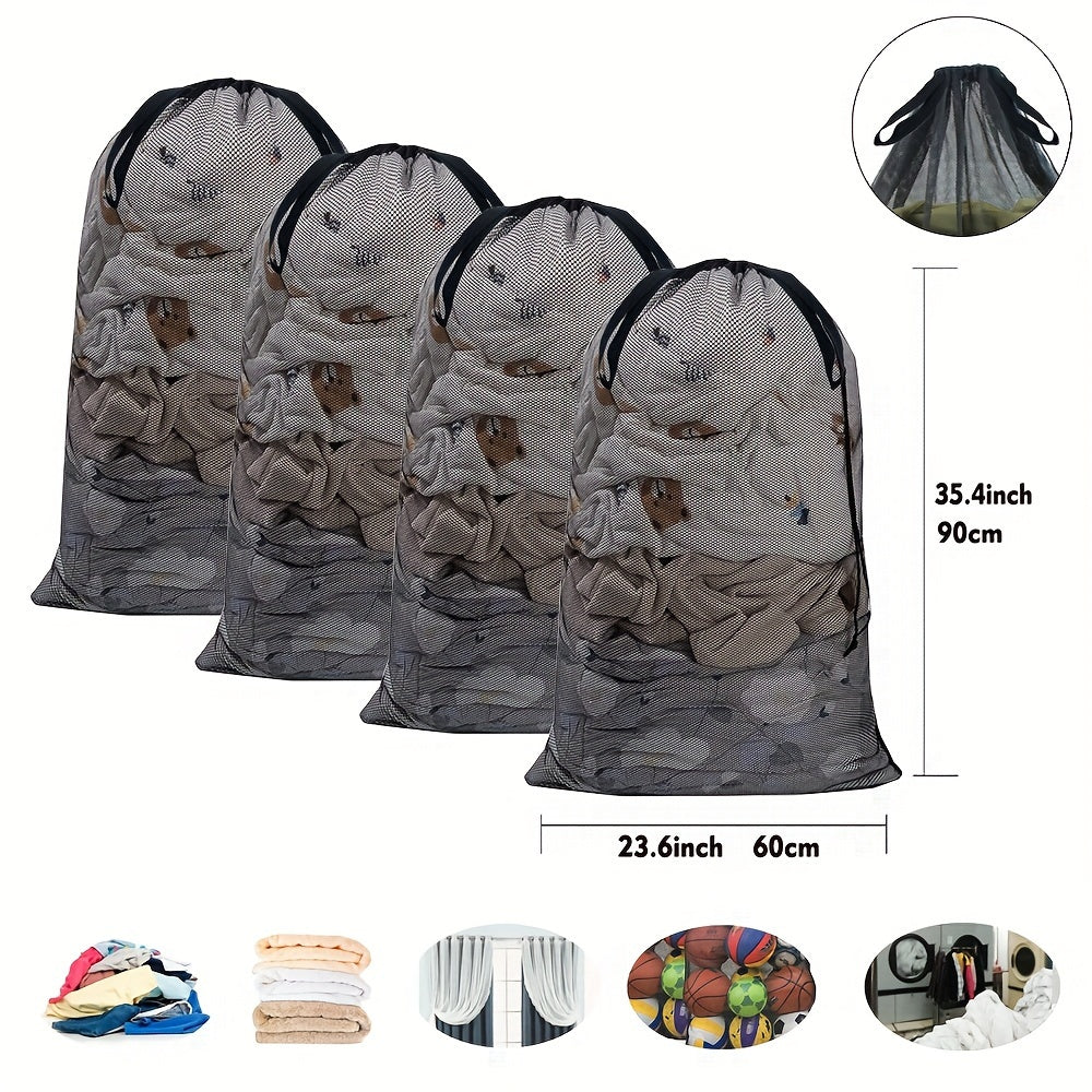 Extra-Large Polyester Mesh Laundry Bag 60x92cm for Delicates Socks Underwear