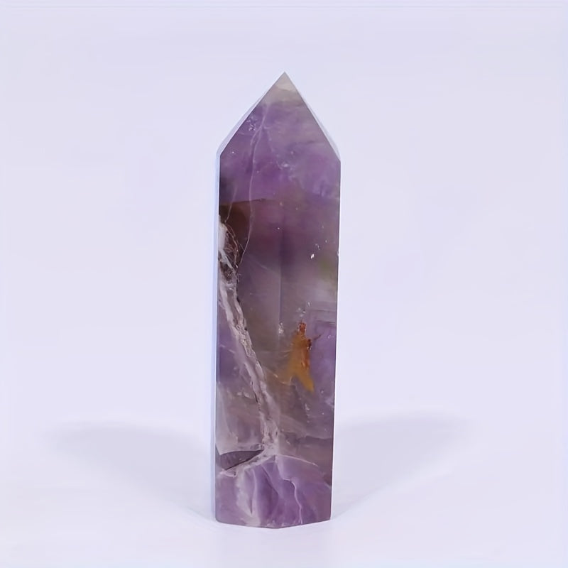 Amethyst Kristalli Obelisk Qalam Uchi Minerali Namuna Sogʻishtirish va Dekor uchun