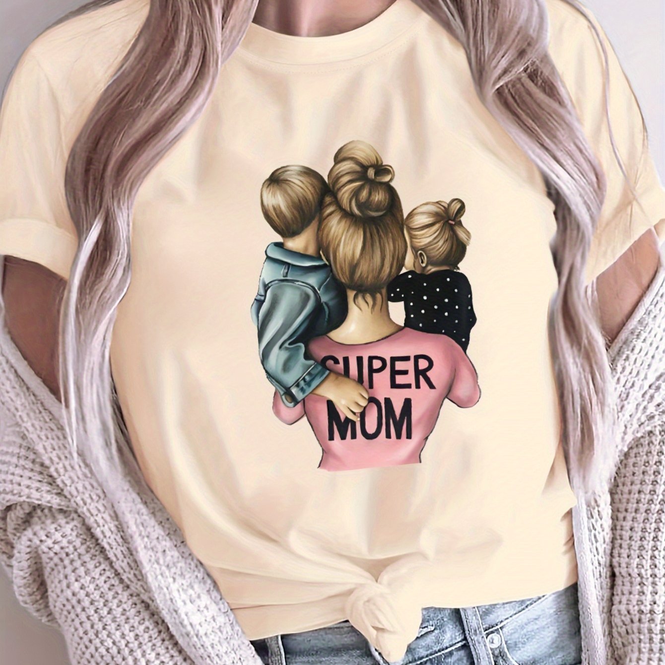 Camiseta suelta para mujer de gran tamaño, transpirable, casual, de manga corta, para verano