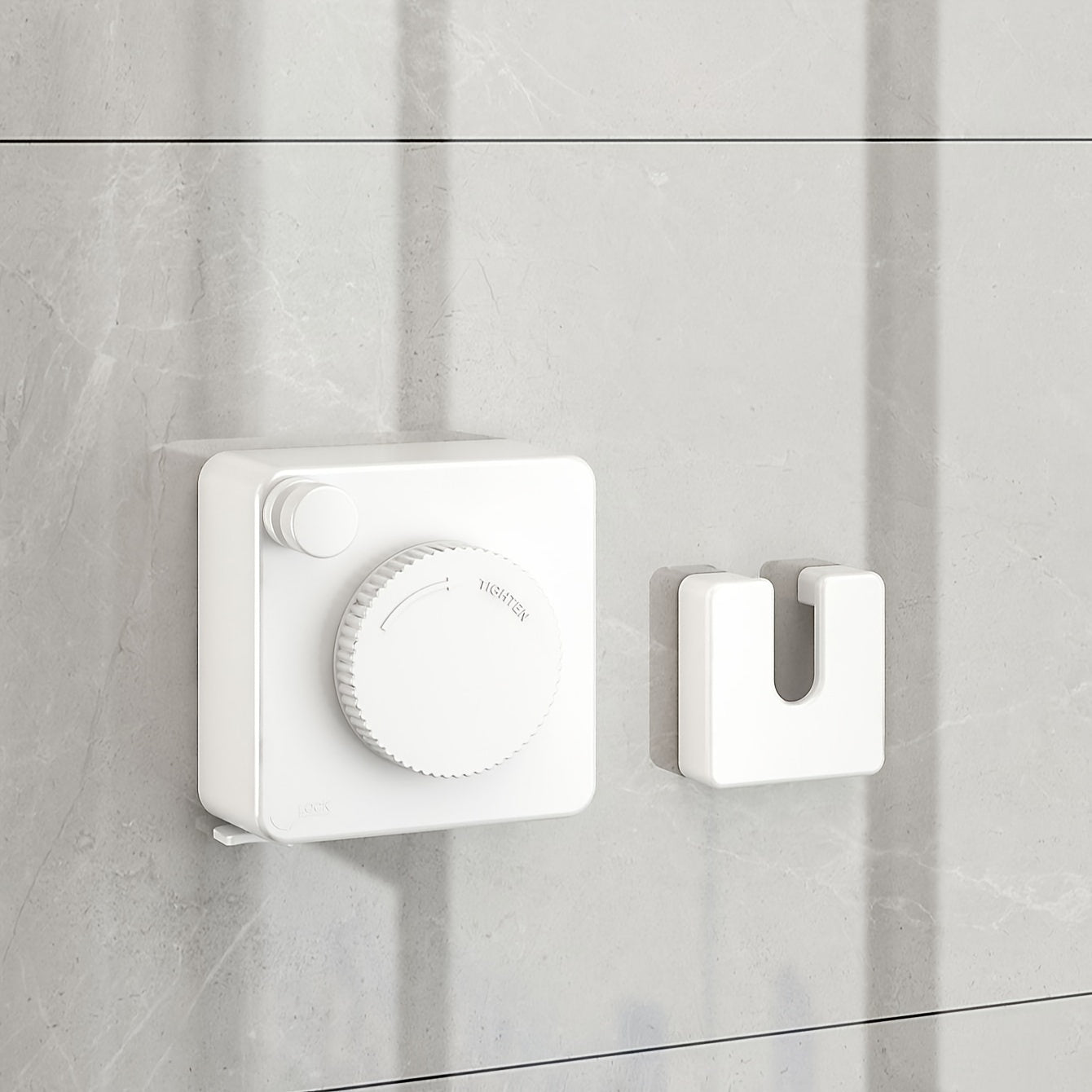 Square Clothesline with 4.8m Wire Rope for Home Bathroom Balcony