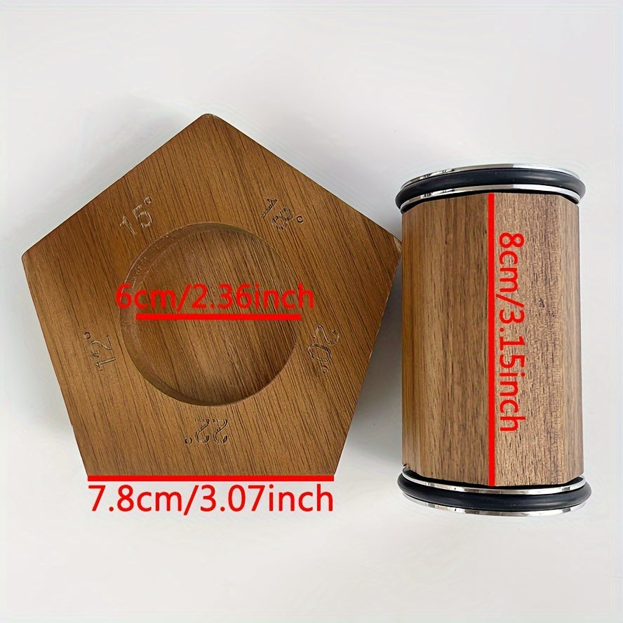 Handheld Knife Sharpener with Diamond Whetstone and Wooden Handle for Precision Sharpening