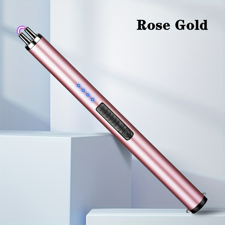 Qayta to'ldiriladigan elektr arc yondirg'ich, shamolsiz gaz pechka, sham, BBQ, sayohat, ochiq havoda foydalanish uchun