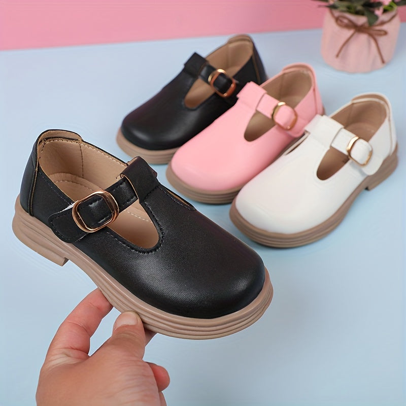 Girls Mary Jane Shoes with Non-Slip Sole for Indoor and Outdoor Wear in Spring and Autumn