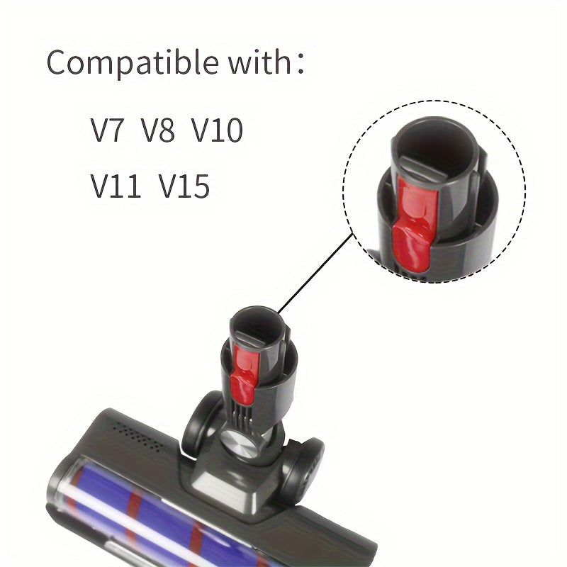 V7 V8 V10 V11 V15 Qattiq Polni O'zgartirish uchun Chang Soruvchi Bosh, 4 LED Chiroq bilan, Qattiq Pollar va Past To'plangan Gilamlar uchun Elektr Chang Soruvchilar bilan Mos, Zaryadsiz Quvvat Rejimi, Batareya Kerak emas