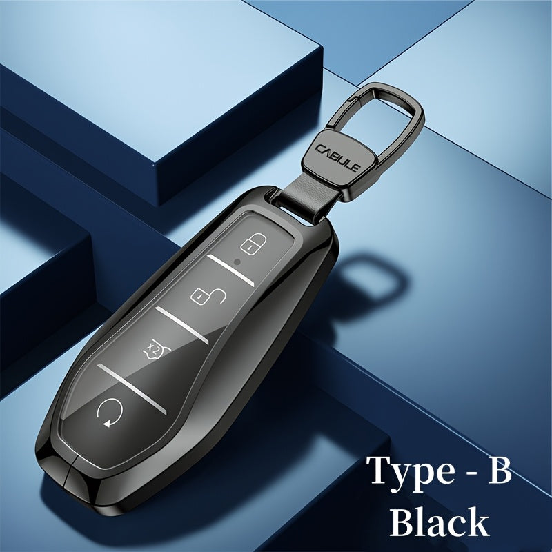 Car Key Case Aluminum Alloy Lightweight Seamless Fit for Qin Plus Song Plus Tang DMI Han Yuan