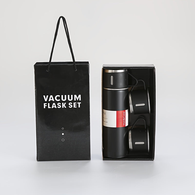 Set of Thermos Cups Stainless Steel 500Ml Hot Cold Beverages Travel Camping