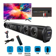 20W Wireless Sound Bar with Built-in Subwoofer 5.0 Surround Sound USB Charging