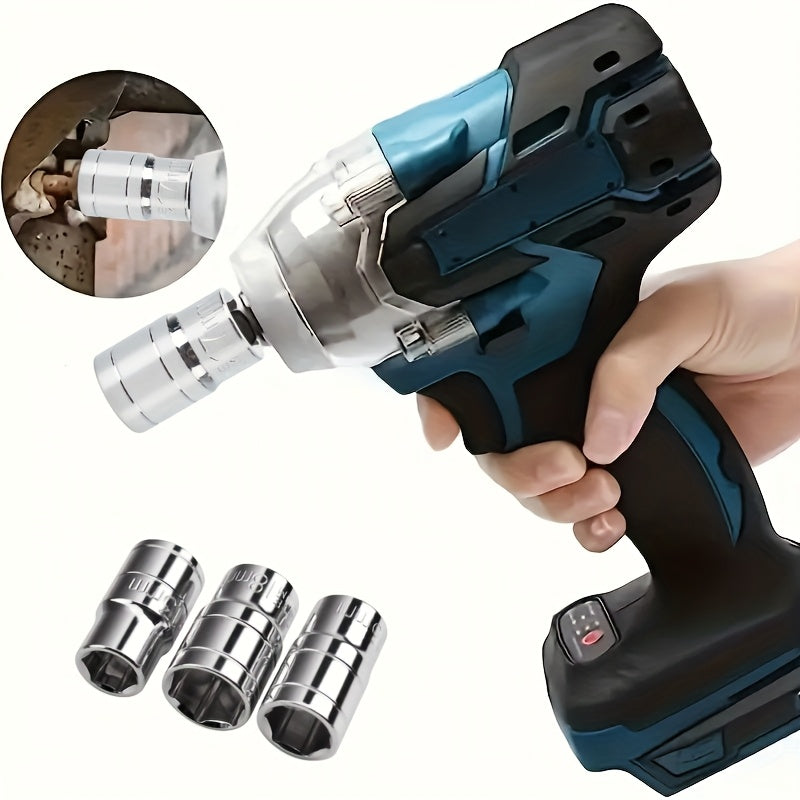 Impact Wrench Socket Set 10pcs Thin Wall Metric CRV Metal Auto Repair