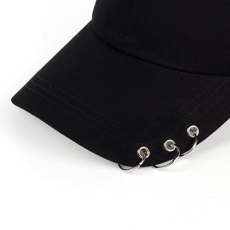 Unisex K-Pop Inspired Cap Stylish Hat Adjustable Size Black