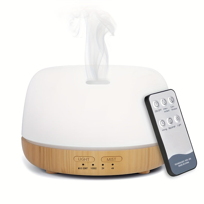 Ultrasonic Essential Oil Diffuser 300ml with Color Light Remote Control
