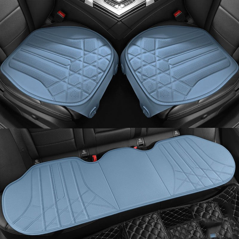 Car Seat Covers Linen Backless 3-Piece Set for Rear Seats All-Season