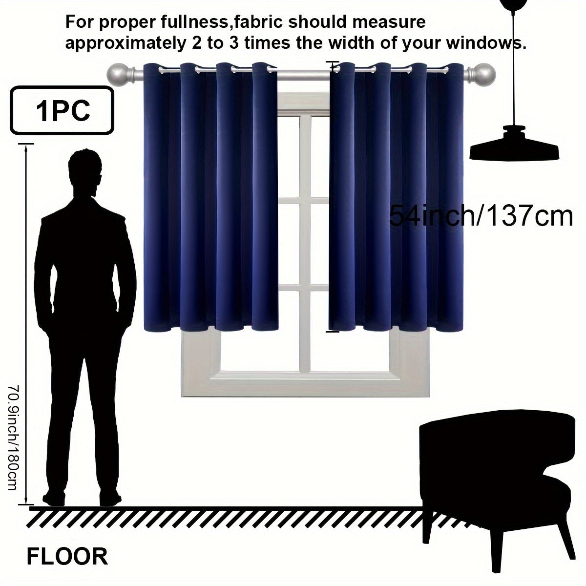 Insulation Blackout Circle Curtains for Bedrooms and Living Rooms Noise Blocker