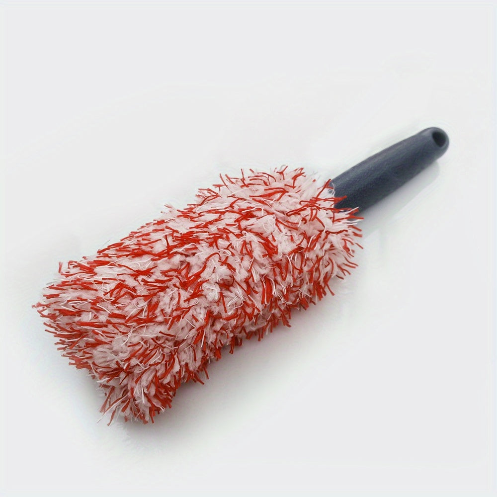 Microfiber Tire Cleaning Brush with Long Handle Car Wash Tool