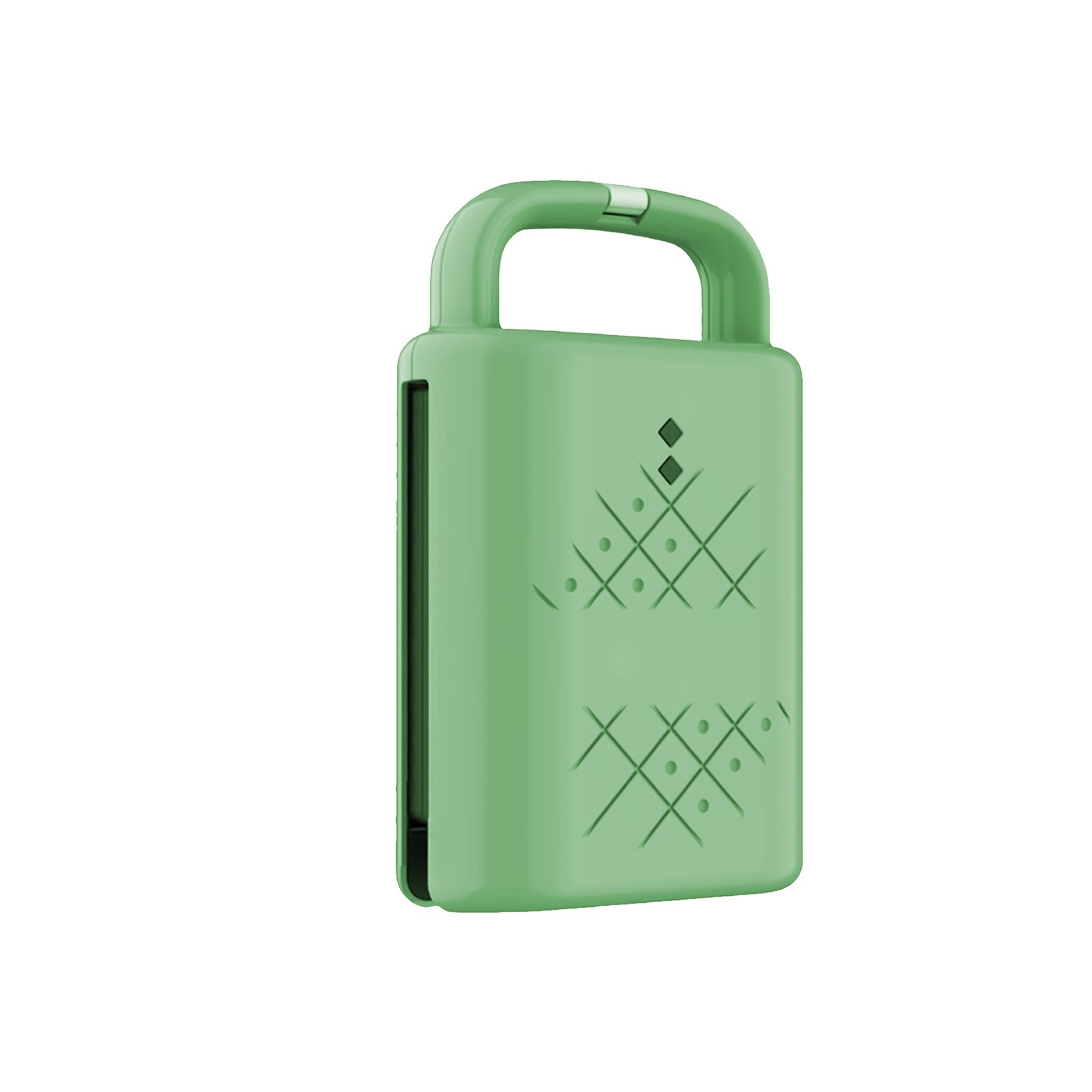 Sandwichera de patrón geométrico para gofres 220V, comida ligera, uso doméstico