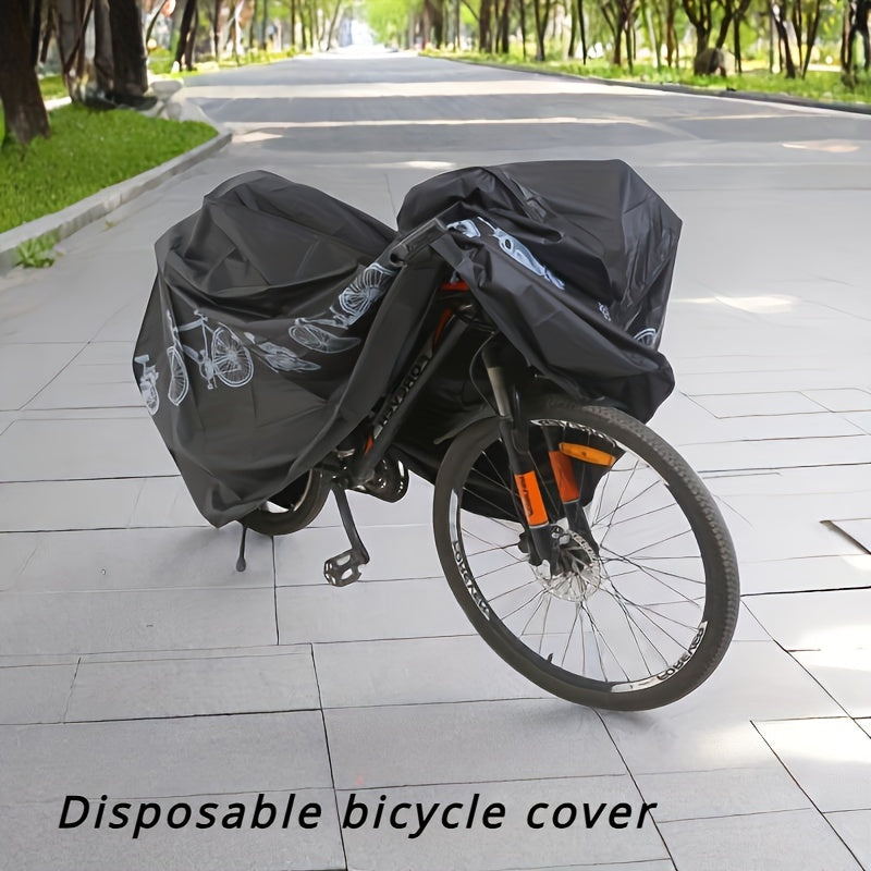 Waterproof Gray and Black Bike and Motorcycle Covers Set of 1 or 2