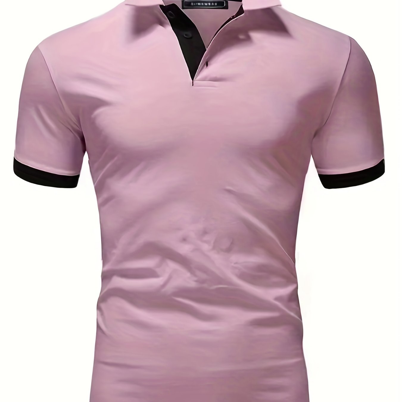 Katta o'lchamdagi erkaklar uchun qisqa yengli tor kesimli golf ko'ylagi.