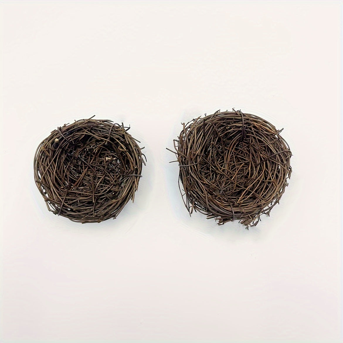 2pcs Handmade Rattan Bird Nests for Garden Decor Suitable for Bird Species