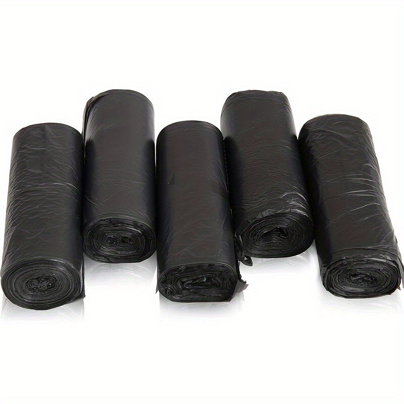 100 qora og'ir vaznli, yuvilmaydigan, bir martalik axlat sumkasi, oshxona va tashqarida foydalanish uchun