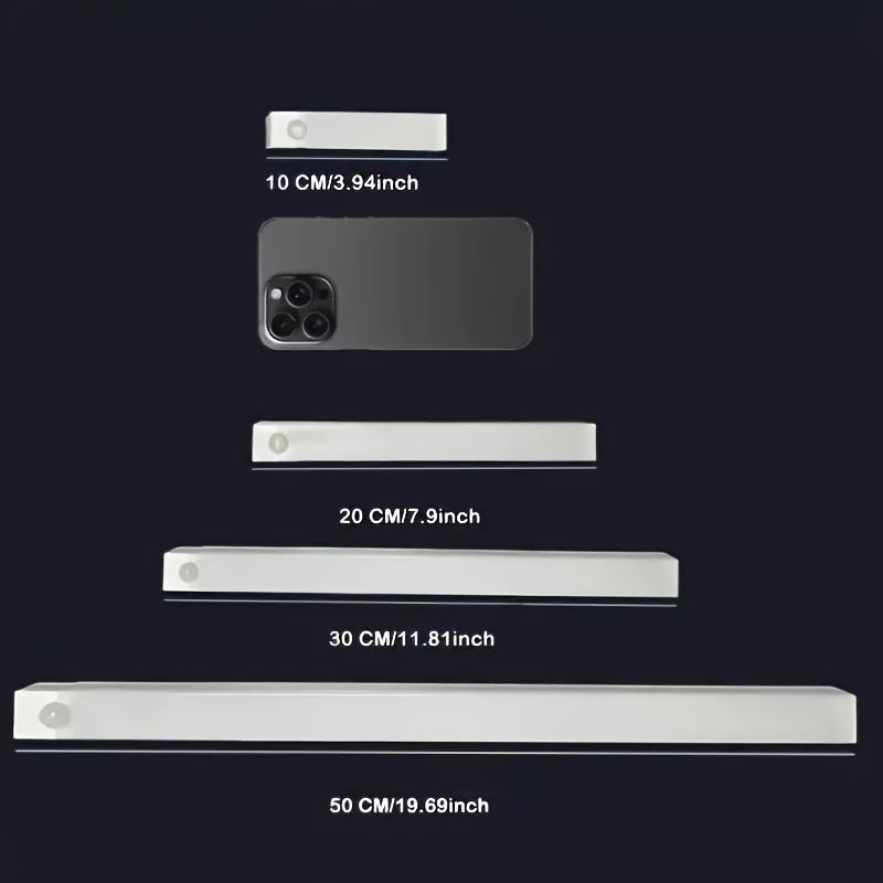 100mm LED Motion Sensor Night Light USB Rechargeable Wall Mount Indoor Dimmable