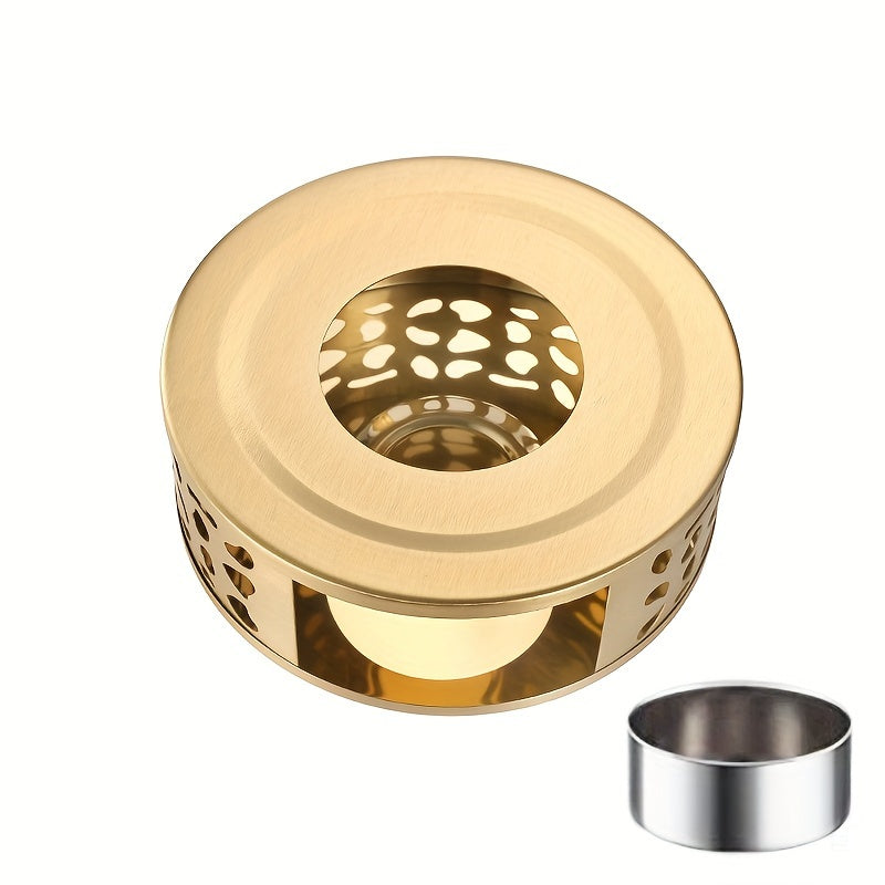 Подогреватель чая из нержавеющей стали, идеально подходит для поддержания горячего чая, кофе или вина. Также можно использовать со свечами для создания уютной атмосферы. Идеально подходит для домашнего использования.