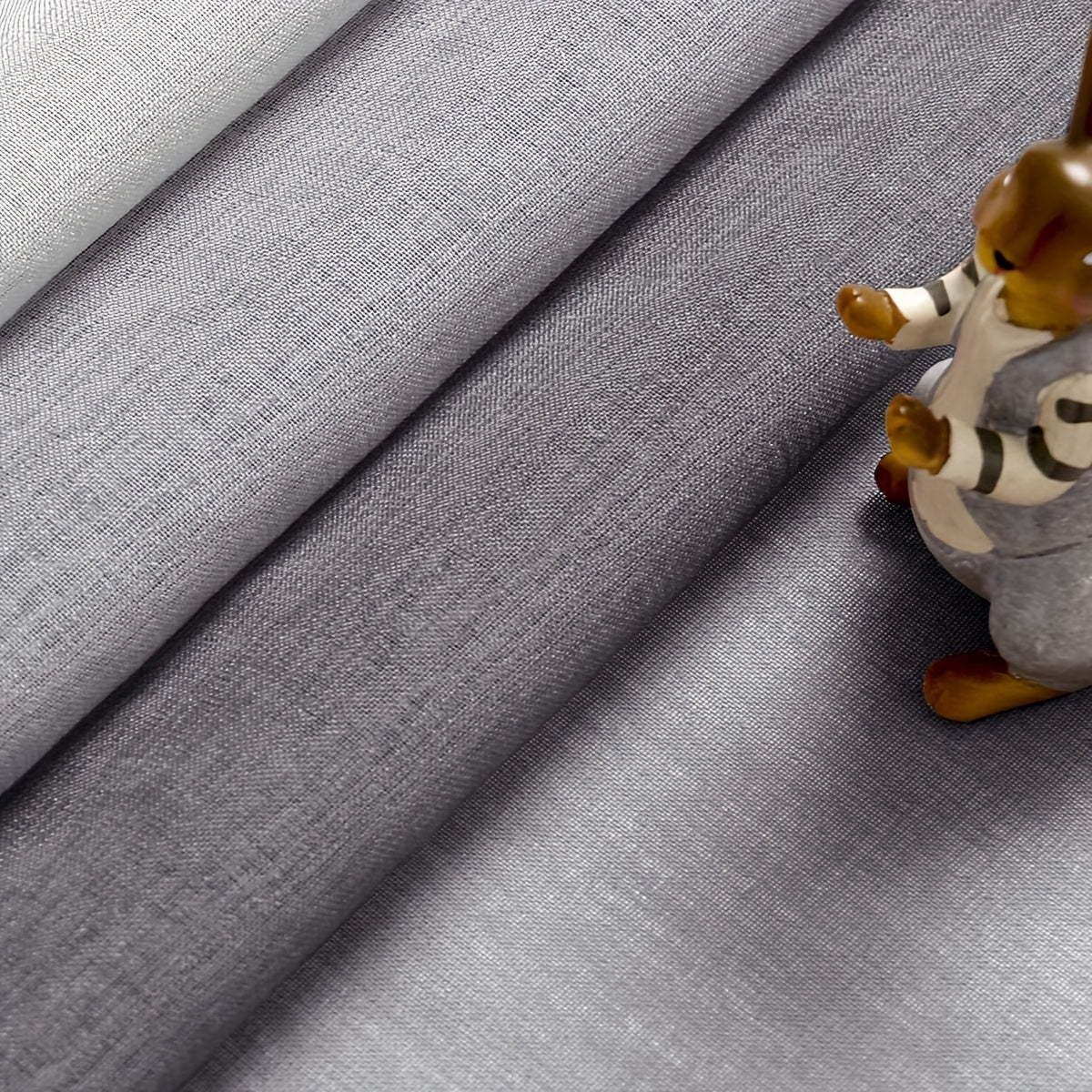 Gradient Sheer Curtain and Printed Rod Pocket Window Treatment Set for Living Rooms