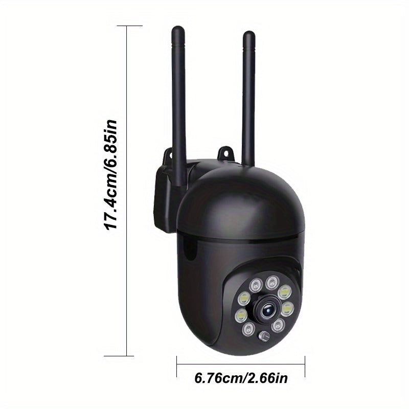 3MP HD WiFi Security Camera with Motion Detection Night Vision and Pan Tilt