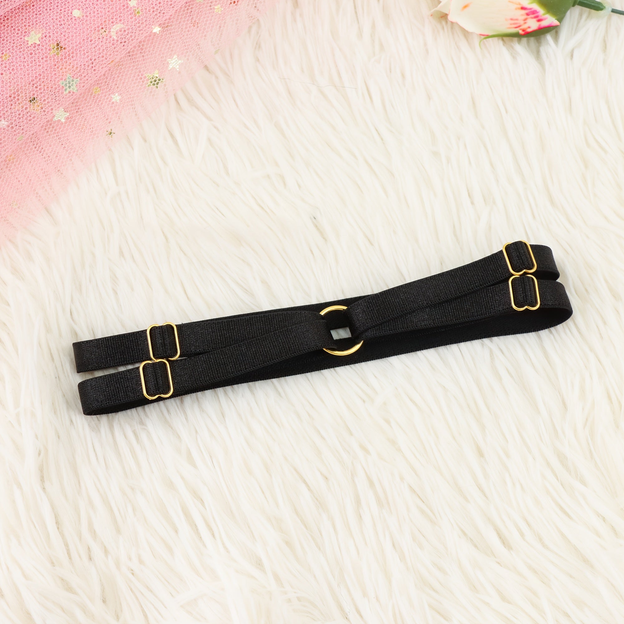 Black Bow Tie Choker Necklace for Music Festivals and Parties
