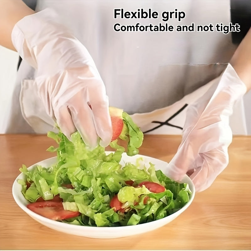 Disposable TPE Gloves Food Grade Waterproof Transparent for Catering Packs of 100 300 600