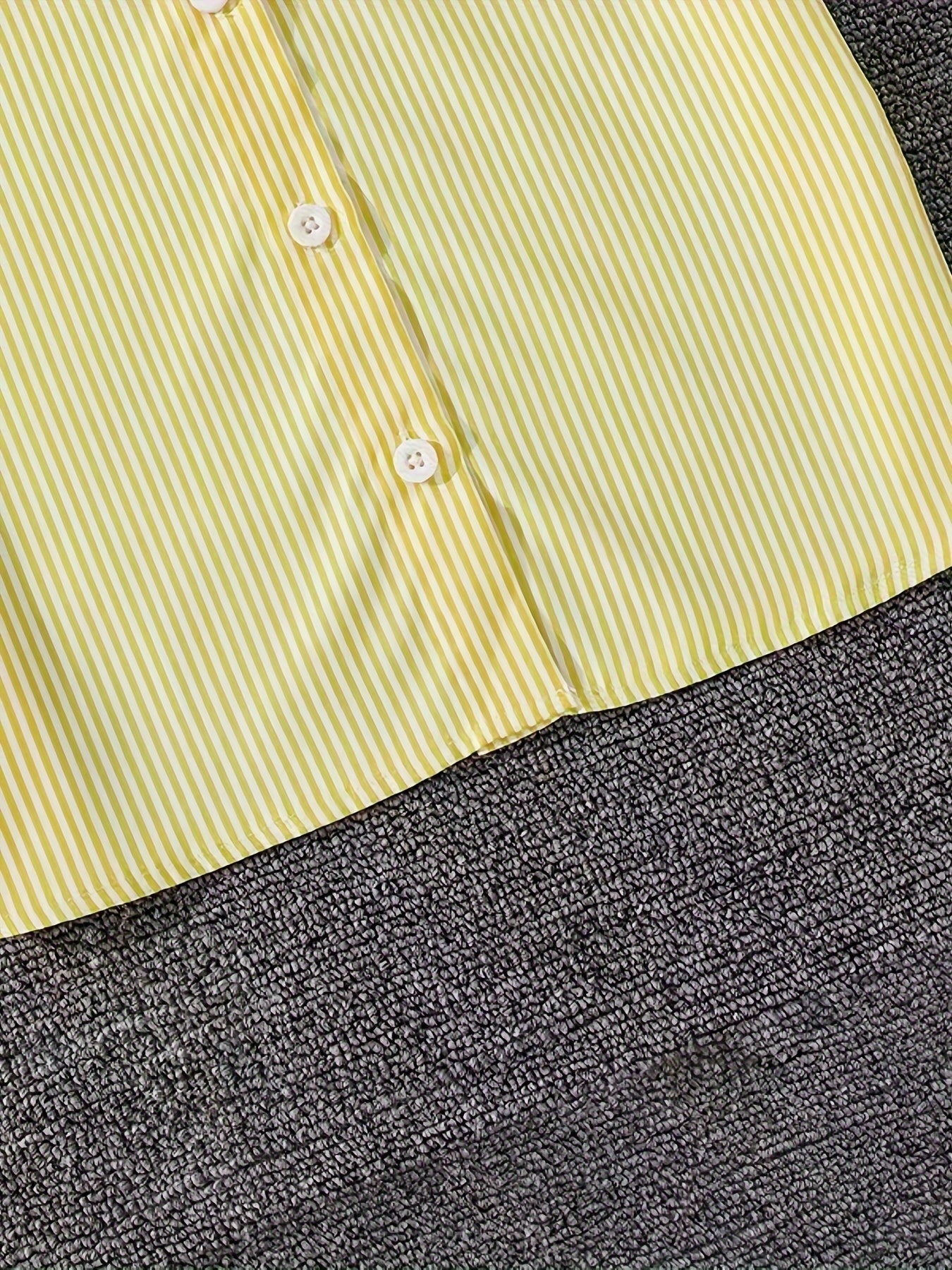 Girls Autumn Striped Long-Sleeve Shirt and Trousers Set Polyester Casual Outdoor Wear