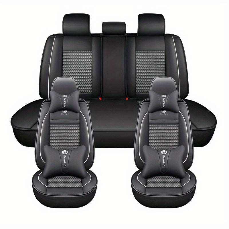 Universal Car Seat Covers All-Season Wear-Resistant Ice Silk Full Coverage Seat Protector
