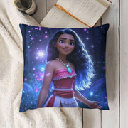 Decorative Pillow Covers Square Set of 2 Moana Inspired Polyester for Sofa Living Room