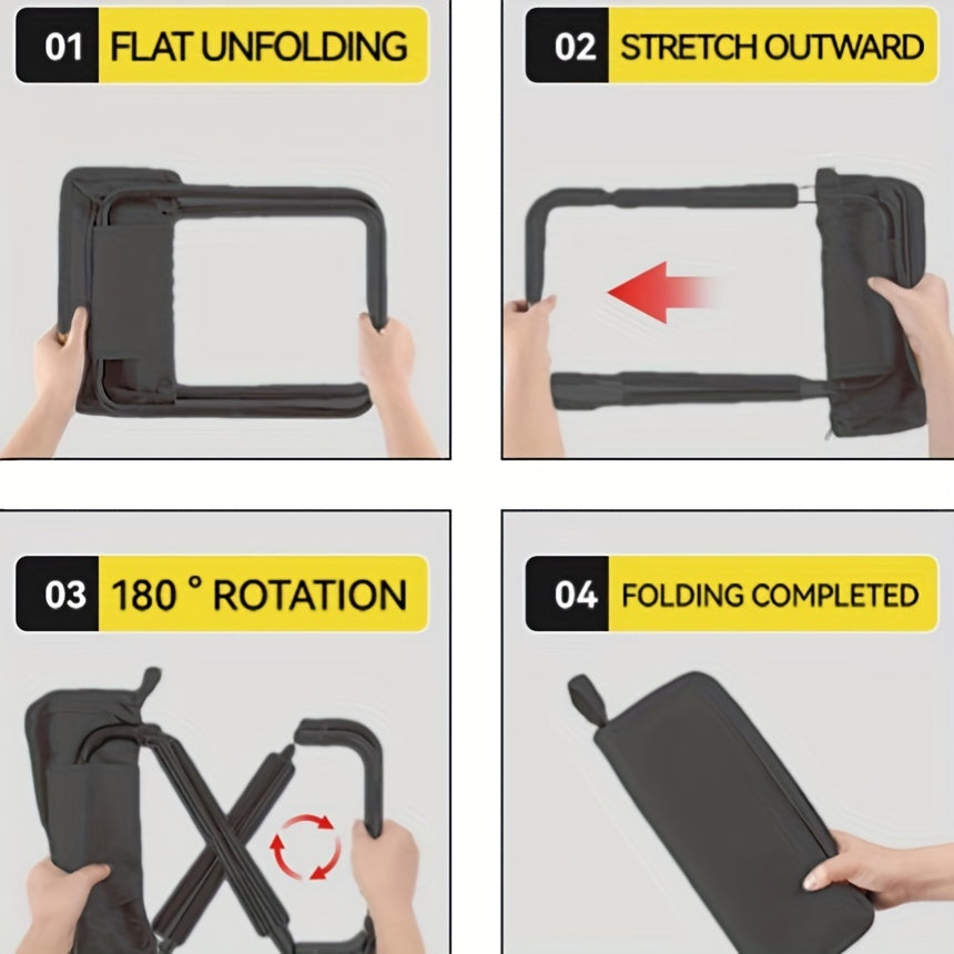 Folding Stool and Chair Combo for Camping Hiking and BBQ Durable Lightweight Portable