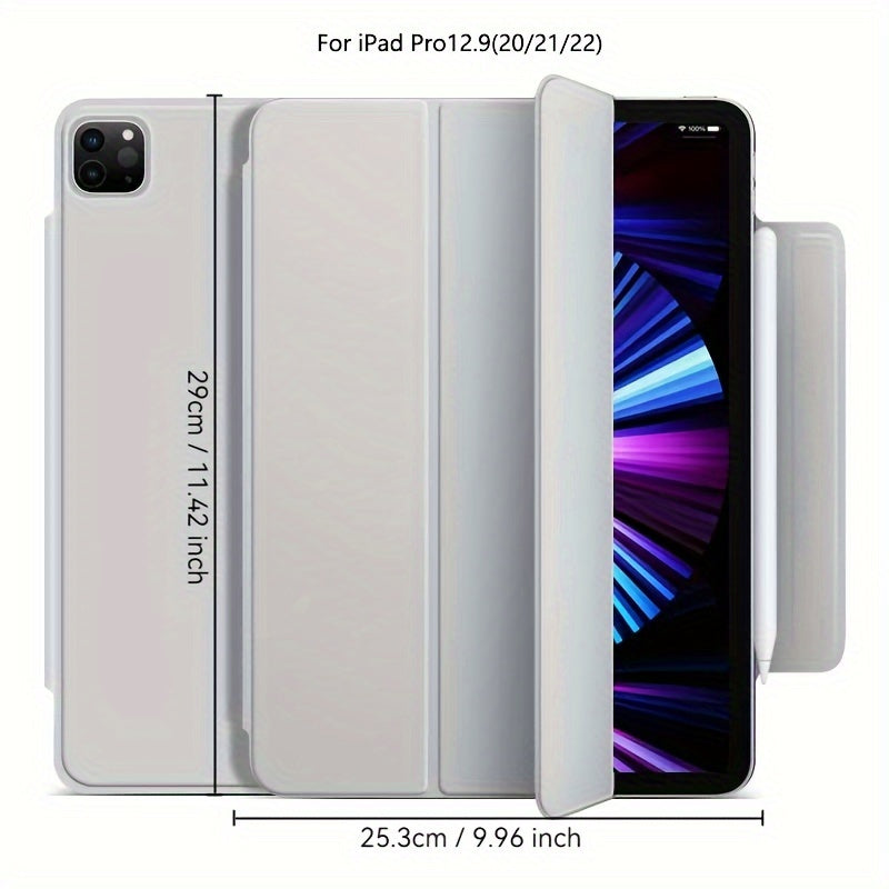 iPad Mini 6, Air 4/5, Pro 11 2022, Air 6 11inch 2024 uchun sun'iy charm aqlli qop. Qalam ushlagichi, kuchli magnit yopilishi va ultra ingichka dizayni bilan egiluvchan qattiq qopqoqni o'z ichiga oladi.