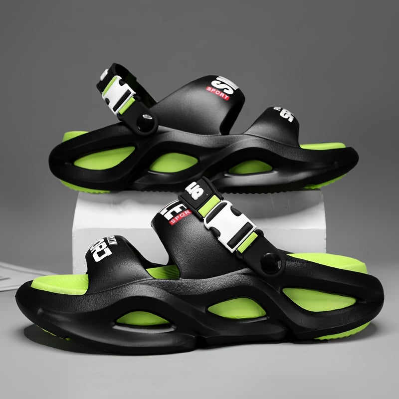 Men's Summer Slides with Thick Soles Breathable EVA Indoor Outdoor Water Park