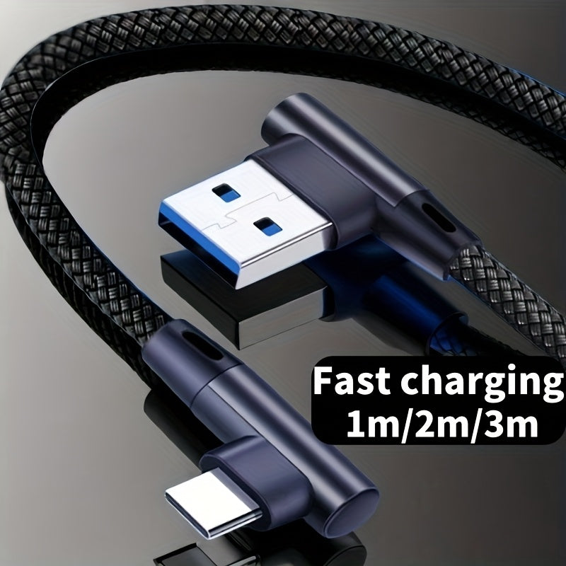 Nylon USB C Charging Cable 3 Pack 3.3ft 6.6ft 9.9ft Fast Charging Compatible with iPhone Samsung Pixel Switch