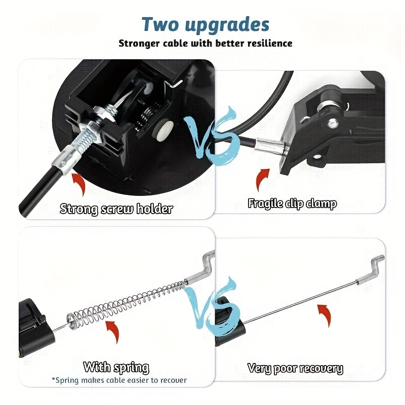 Black Universal Metal Recliner Handle with Durable Plastic Release Bar