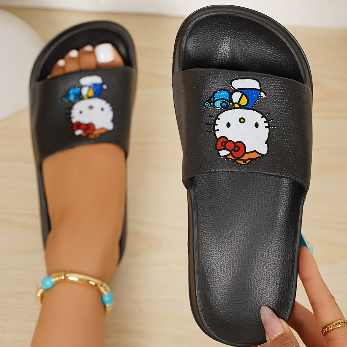 Women's Summer Pink EVA Slip-On Sandals with Thick Sole